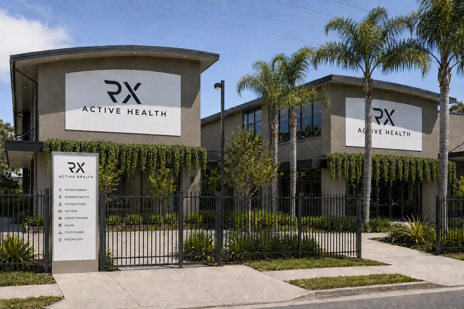 The two RX Active Health buildings side by side